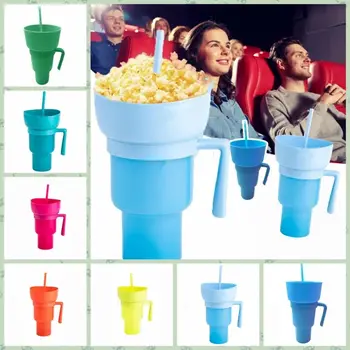 2 ב 1 חטיף, לשתות כוס לשתות כוס עם קש כחול אצטדיון היונים הוכחה הפתיחה קולנוע ביתי