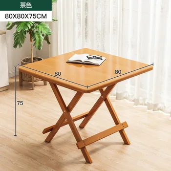 2023 שנה AOLIVIYA קיפול שולחן האוכל בבית שולחן האוכל פשוט נייד חיצוני פיקניק קטן מרובע שולחן מרפסת שולחן תה