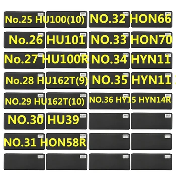25-36 lishi 2 ב 1 כלי HU100(10) HU101 HU100R HU162T(9) (10) HU39 HON58R HON66 HON70 HYN11 Ign HY15 HYN14R מנעולן כלי