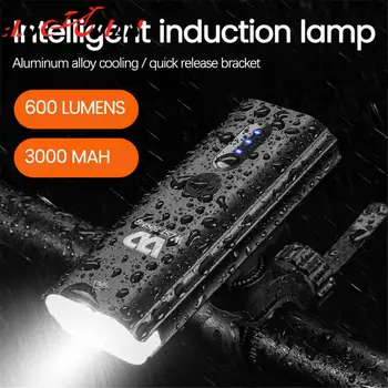 3000mah אור אופניים אטים לגשם USB לטעינה אופניים אור 600LM LED רכיבה על אופניים אורות חזית מנורת הפנס האולטרה פנס