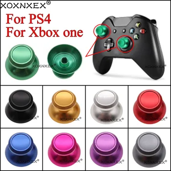 50Pcs אוניברסלי כובעי כיסוי מתכת צבעונית אנלוגית Thumbstick אלומיניום ידית בקר ג ' ויסטיק עבור Xbox אחד PS4