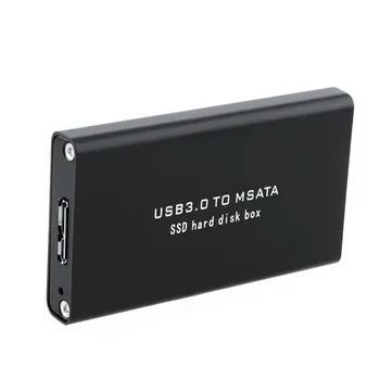 5Gb/s USB 3.0 ל-mSATA SSD המתחם USB3.0 ל-mini-SATA Hard Disk מתאם SSD דיסק קשיח חיצוני נייד תיבת