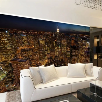 beibehang מותאם אישית 3d ציור קיר מודרני תלת מימדי האמריקאי הנוף העירוני ספה / סלון טלוויזיה הקיר מלון 3d טפט תמונה