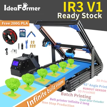 IdeaFormer IR3 V1 מסוע מדפסת 3D אינסופי ציר Z בגודל 250*250*∞מ 