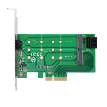 PCIe x 4 NGFF(PCIe) NVMe SSD SATA 2 x NGFF(SATA) מתאם כרטיס מפתח M/B מפתח כרטיס מתאם