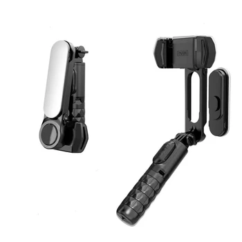 Q09 כף היד מייצב Bluetooth Selfie מקל חצובה LED אור מילוי ולוג טלפון נייד PTZ אנטי ללחוץ, שידור חי תמיכה