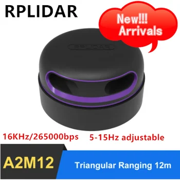 RPLIDAR A2M12 360Degree 16KHz טווח לייזר Scanne משולש החל 12m לידר ממפה Rplidar סורק ערכת חיישן כלי מדידה