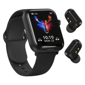 X8 שעון חכם עם Tws אוזניות 2022 גברים נשים צופות קצב לב צג לחץ דם כושר Smartwatch עבור אנדרואיד IOS