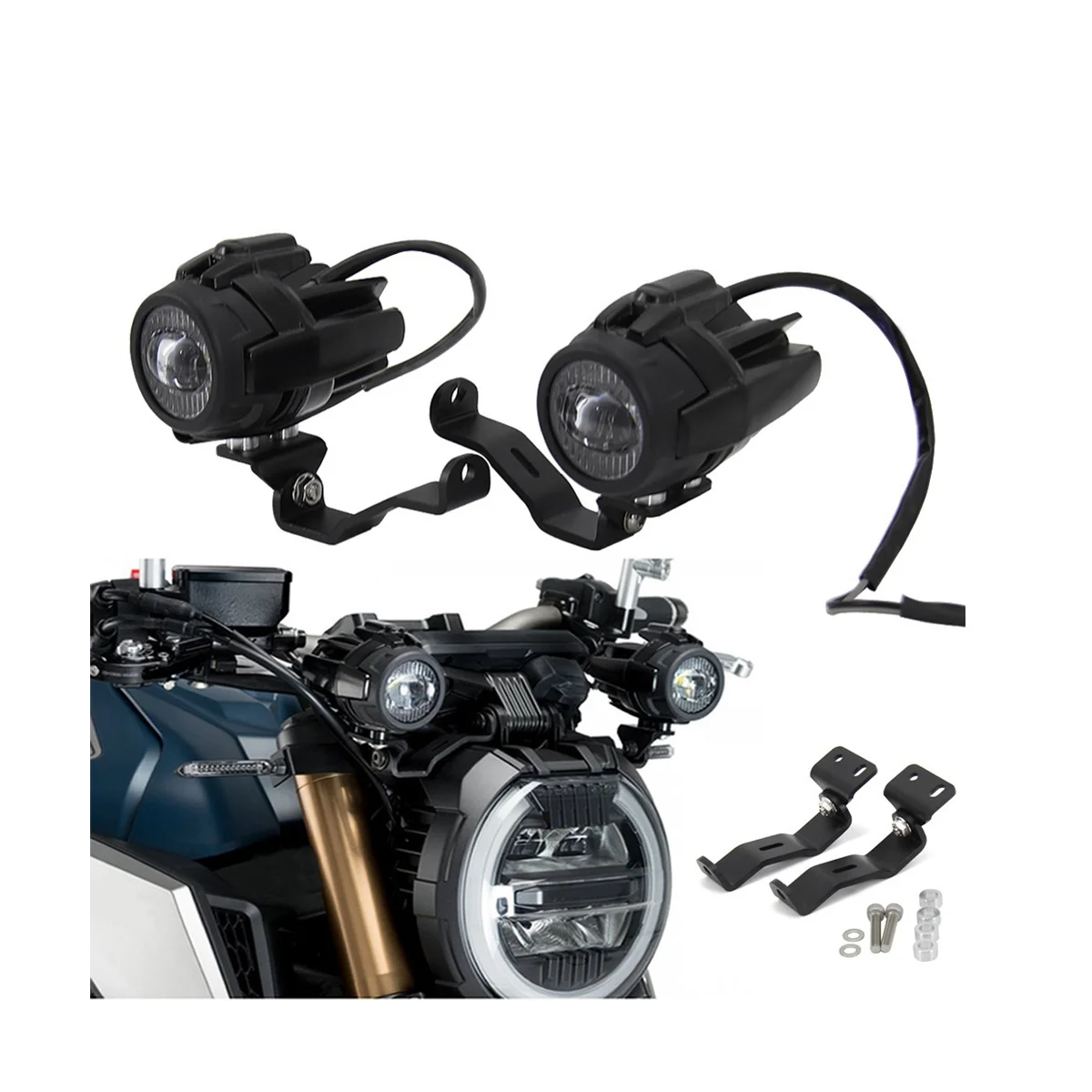 אופנוע אביזרים אורות הערפל סוגר עבור הונדה CB650R CB 650R 2019 2020 LED עזר ערפל אור נהיגה