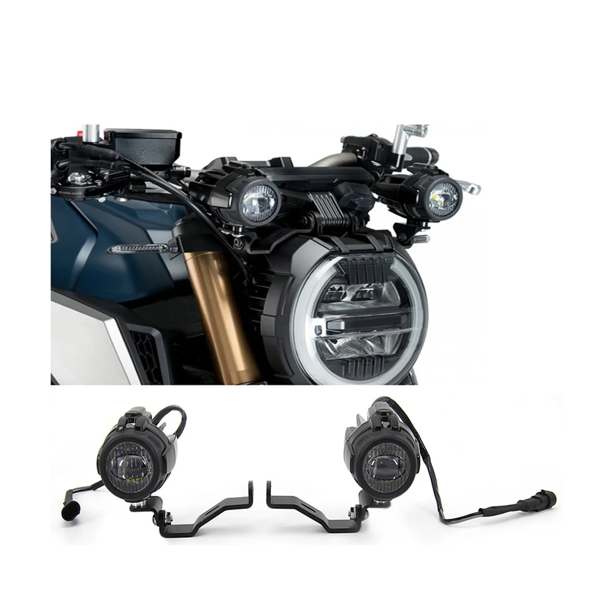 אופנוע אביזרים אורות הערפל סוגר עבור הונדה CB650R CB 650R 2019 2020 LED עזר ערפל אור נהיגה