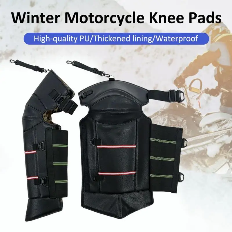 החורף מגיני ברכיים אוניברסלי קר הגנה לנשימה אופנוע Windproof התחממות מגיני ברכיים רגליים מגן אופנוע הברך השומר