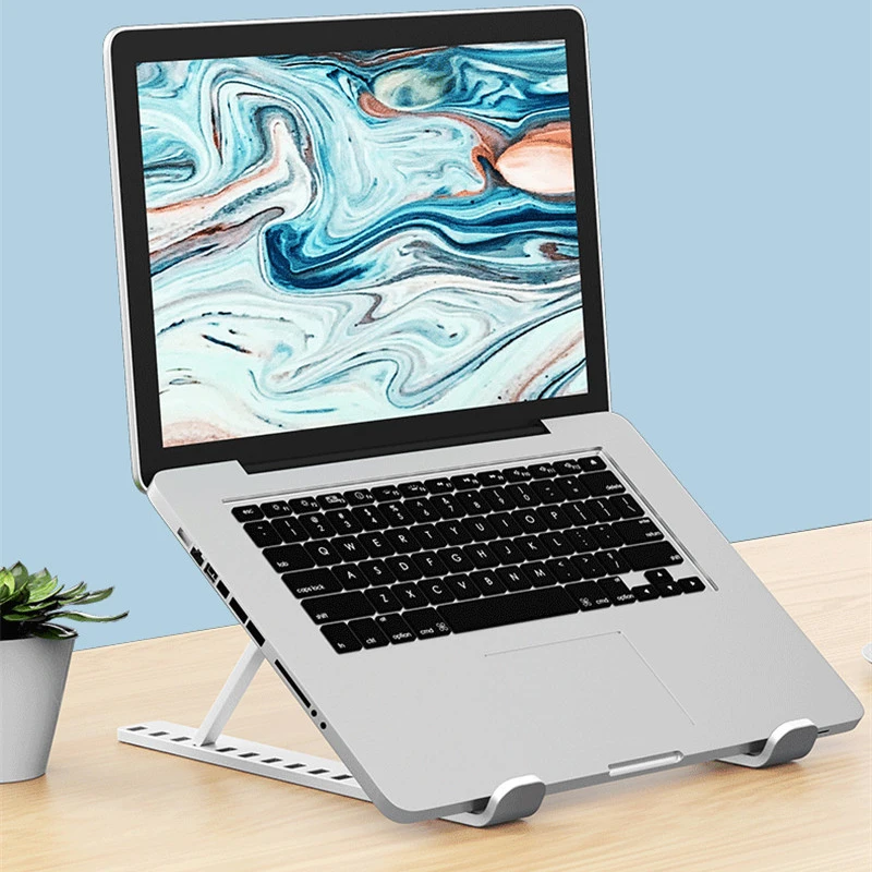 נייד לעמוד על MacBook Pro המחברת סטנד מתקפל אלומיניום סגסוגת Tablet Stand סוגר את המחשב הנייד בעל המחברת.