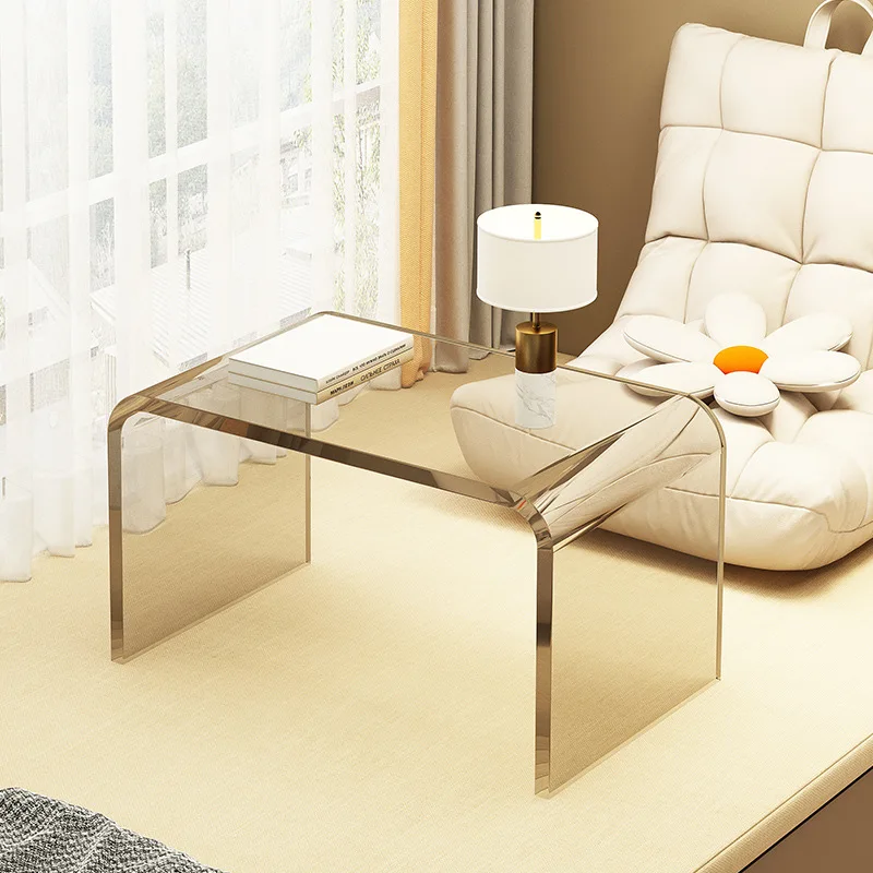 פשוט ליד המיטה שולחן אקריליק קטן בסגנון יפני חזה חמוד, קוריאנית יוקרה שידות לילה בסגנון נורדי Tavolino דה ליטו שולחן בחדר