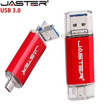 ג ' סטר ניו 3 ב-1 OTG (אנדרואיד&PC & Type_C) USB 3.0 flash drive מתכת מותאם אישית עט כונן 64GB 32GB 16GB 128GB 4GB משלוח חינם