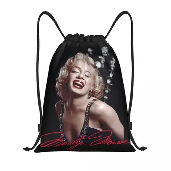 המודל האמריקאי הזמר Marilyns שרוך שקיות גברים, נשים, נייד כושר ספורט Sackpack סרט הטלוויזיה שחקנית מונרו קניות תרמילים