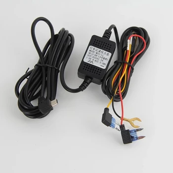 חשמל רכב 12v-24v USB 2.0 באק קו 24 שעות חניה ניטור אספקת חשמל רציפה על רכב DVR, מצלמה 3 מטר אורך כבל