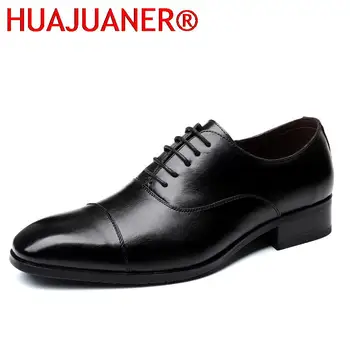 לגברים נעלי שמלה בוהן מרובע רבותיי נעלי עור אופנתי עסקים סגנון להחליק על אופנה גברים נעלי 2023 חדש
