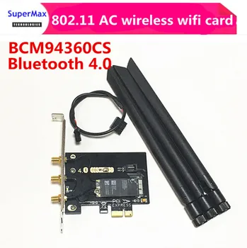 משלוח חינם Dual Band 802.11 AC wifi אלחוטית כרטיס BCM94360CS ממשק סוג כרטיס PCI-E BT 4.0