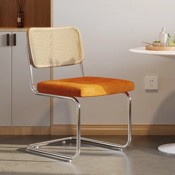 מתכת נורדי כסאות אוכל צסקה עיצוב ייחודי כסאות אוכל מודרניים יוקרה Chaises-סל אבוס ריהוט חדר האוכל WK50CY