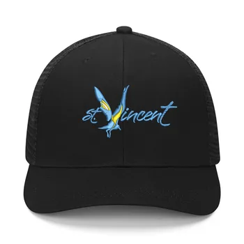 סנט וינסנט רקמה כובע Mens Womens ספורט כובע בייסבול לנשימה רשת הקיץ מגן השמש הכובעים בהזמנה אישית כובעי לוגו