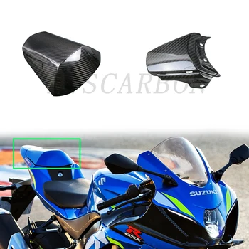 על Suzuki GSXR 1000 2017-2022 אמיתי מלא 3k סיבי פחמן אופנוע שונה אביזרים Fairing כרית מושב אחורי כיסוי